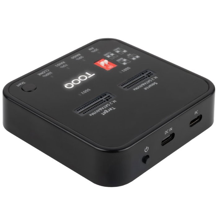 Tooq Docking Station Dual SSD M.2 TQDS-201B Negro